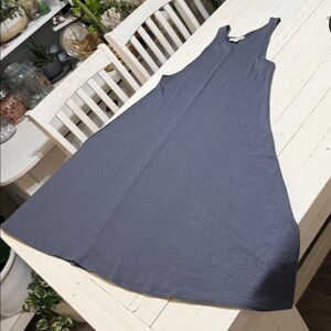 Wilfred Free Aritzia cornflower Blue sleeveless Dress Small rayon blend